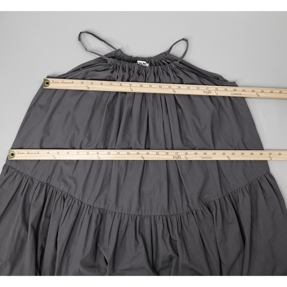 CARE BY ME Dress Womens OS Gray Lina Strap Organic Cotton Social Luxury - Picture 11 of 14